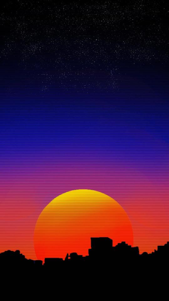 Retro City Sunset - Related  wallpaper