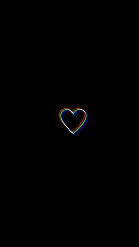 RGB Heart Outline - Related 4K Wallpapers wallpaper