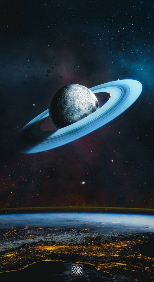 Ringed Planet From Space - Related 4K Wallpapers wallpaper