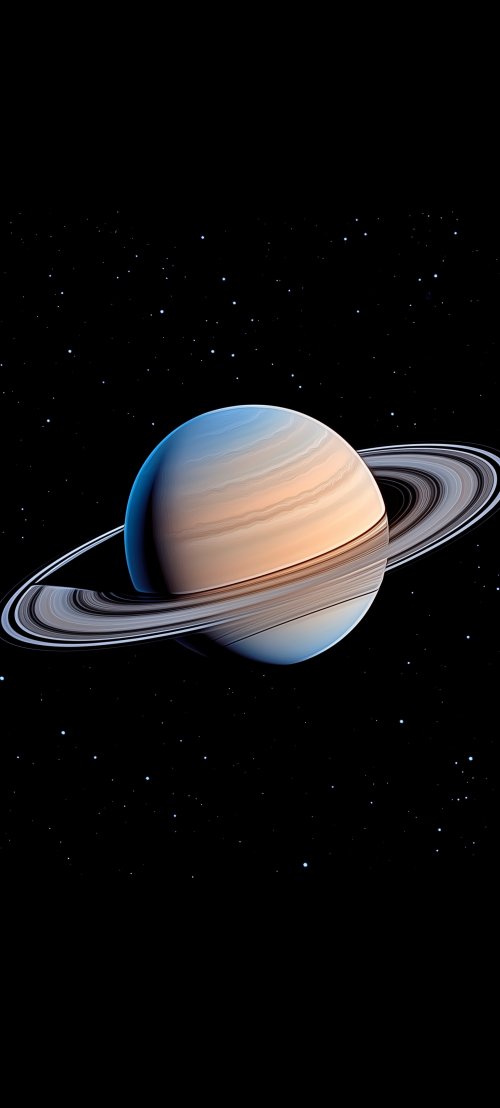 Saturn's Rings in Space - Space Wallpaper