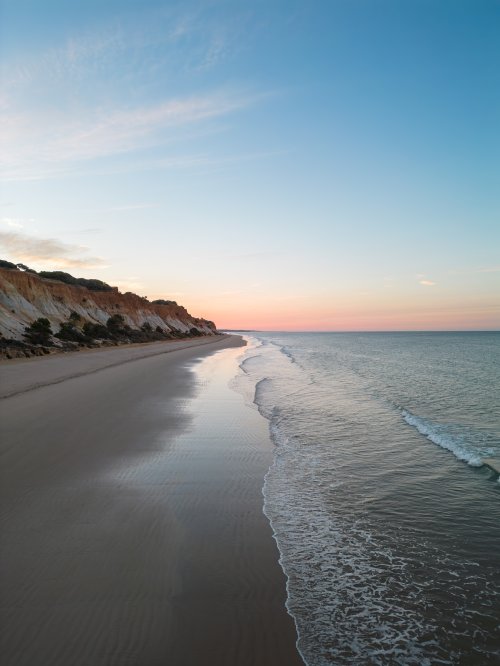 Serene Beach Sunset - beach Wallpaper