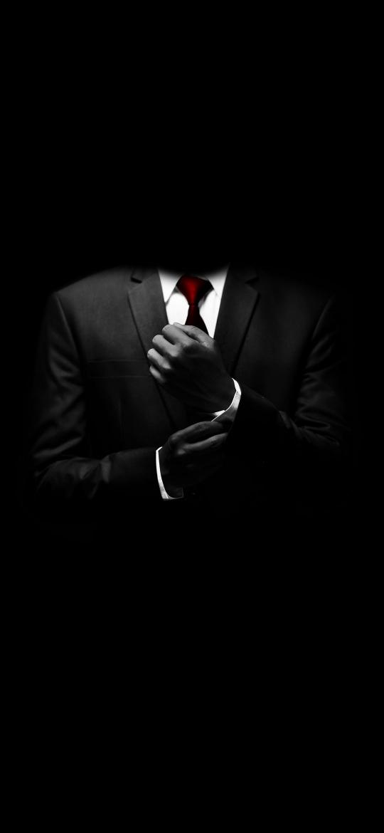 Shadowy Suit and Tie