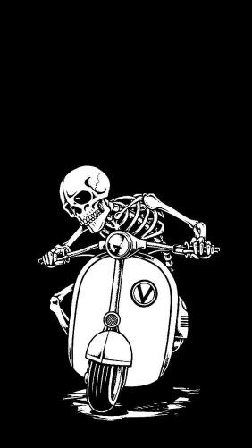 Skeleton Scooter Rider - Related Ghetto Wallpapers wallpaper