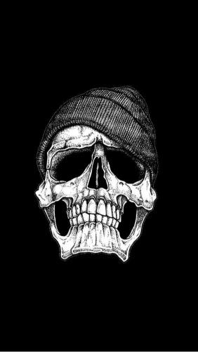 Skull with Beanie