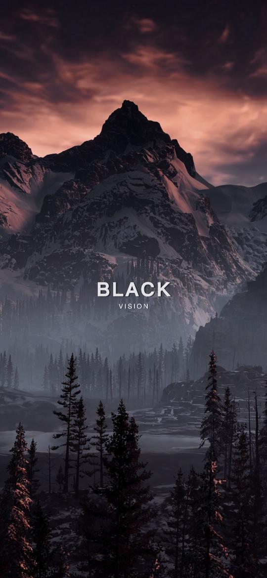 Snowy Mountain Landscape