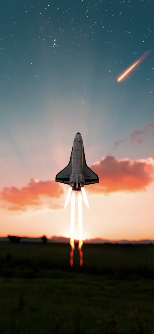 Space Shuttle Launch - Related Dark Wallpapers wallpaper