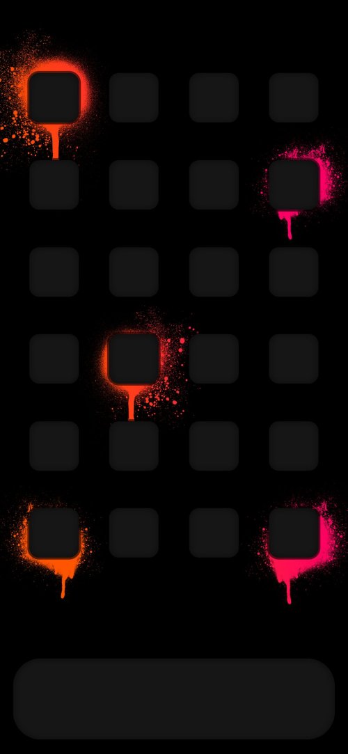 SplatterNeonPhoneHomeScreen - Related Dope Wallpapers wallpaper