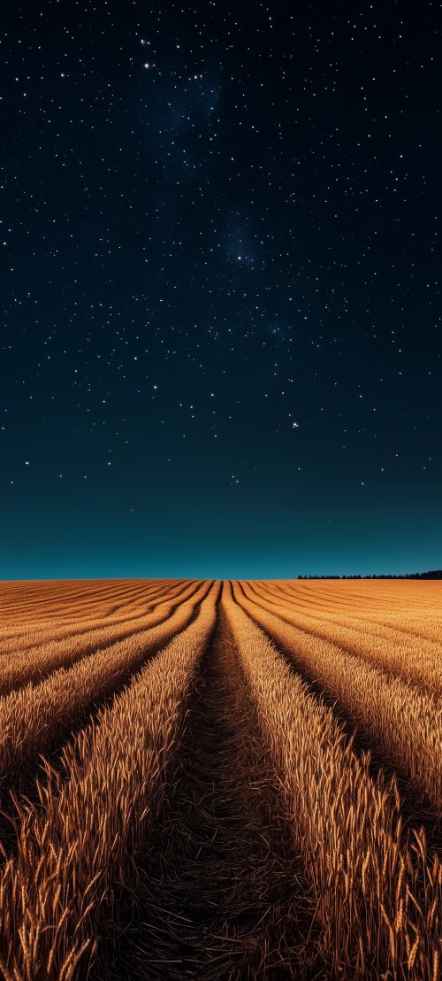 Starry Field at Night - Related 4K Wallpapers wallpaper