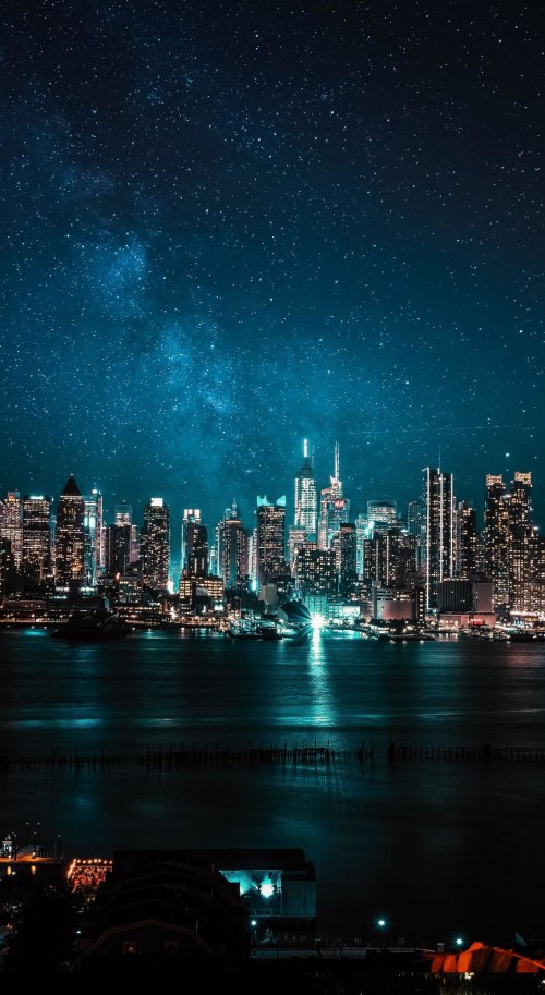 Starry Night Cityscape