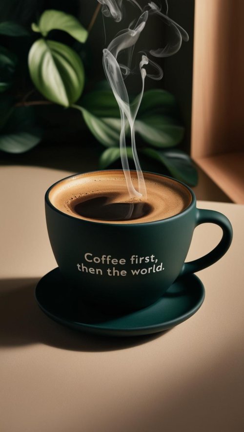 Steaming Coffee Cup