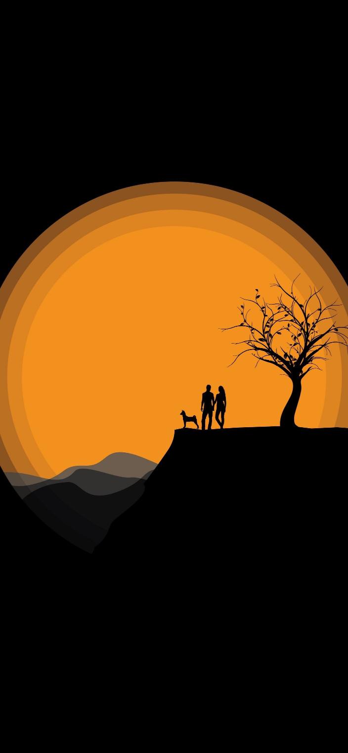 Sunset Silhouette Serenity - Related Dark Wallpapers wallpaper