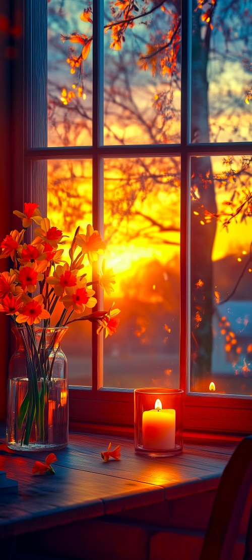 Sunset Window Still Life - Related Dope Wallpapers wallpaper