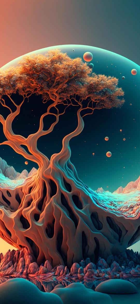 Surreal Tree Planetscape