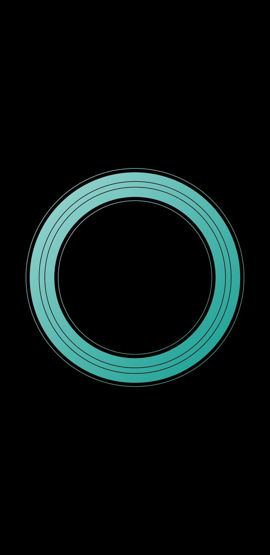 Teal Ring on Black - Related Dark Wallpapers wallpaper