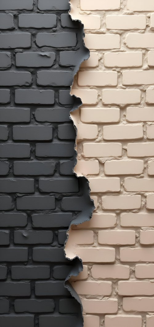 Torn Brick Wall Contrast - Related 4K Wallpapers wallpaper