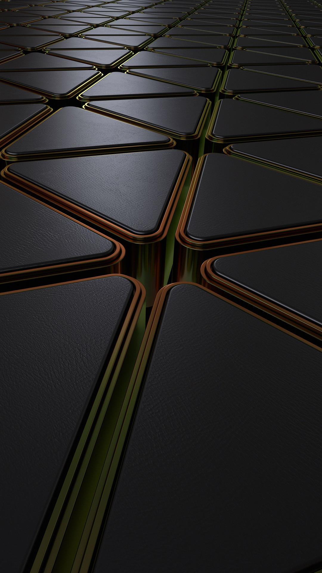 Triangular Metallic Grid - Related Dark Wallpapers wallpaper