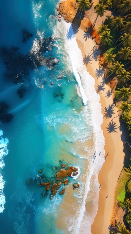 Tropical Beach Aerial View