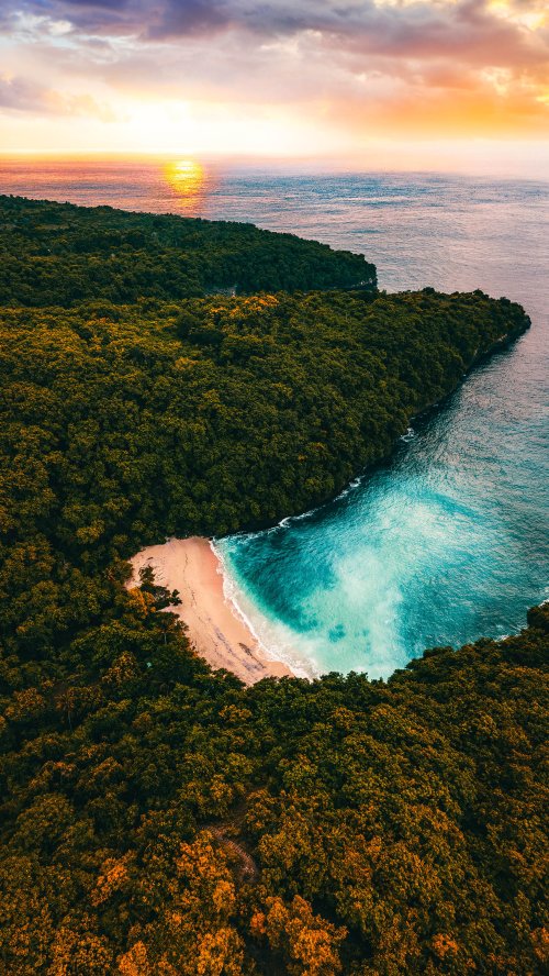 Tropical Beach Sunset Aerial - Related 4K Wallpapers wallpaper