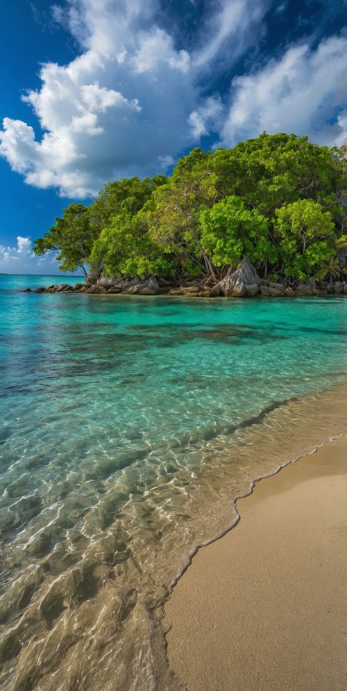 Tropical Island Paradise - beach Wallpaper