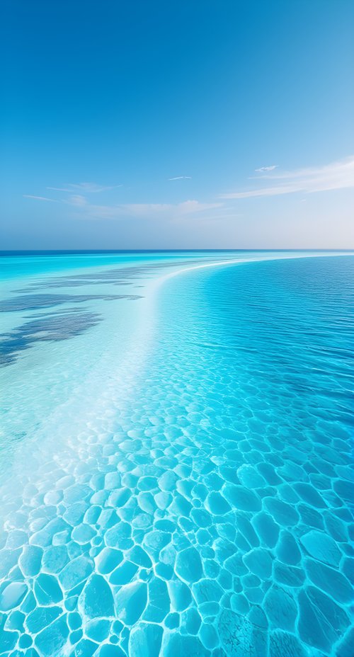 Turquoise Ocean Sandbar - beach Wallpaper
