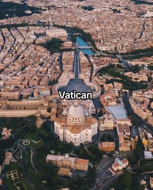 Vatican City Aerial View - City Wallpaper