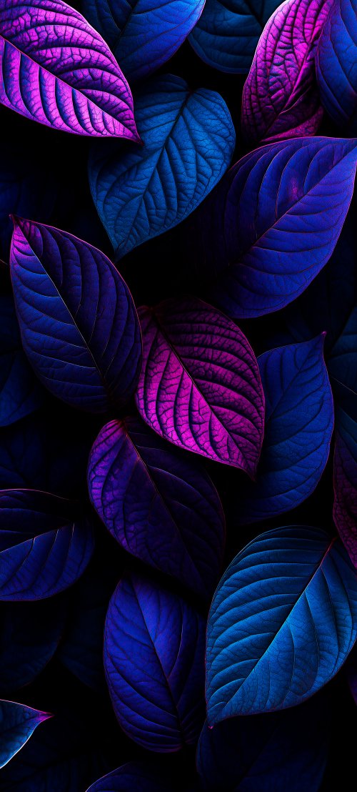 Vibrant Neon Leaf Pattern - Related Dope Wallpapers wallpaper