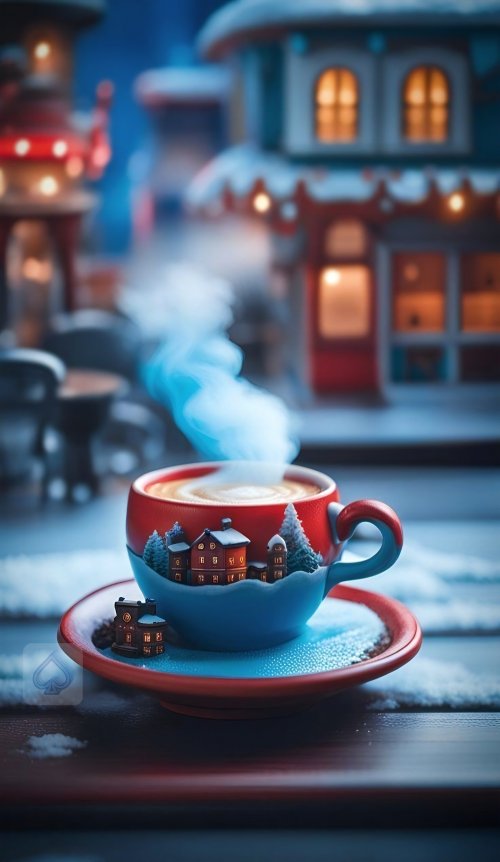 Winter Village Coffee Cup