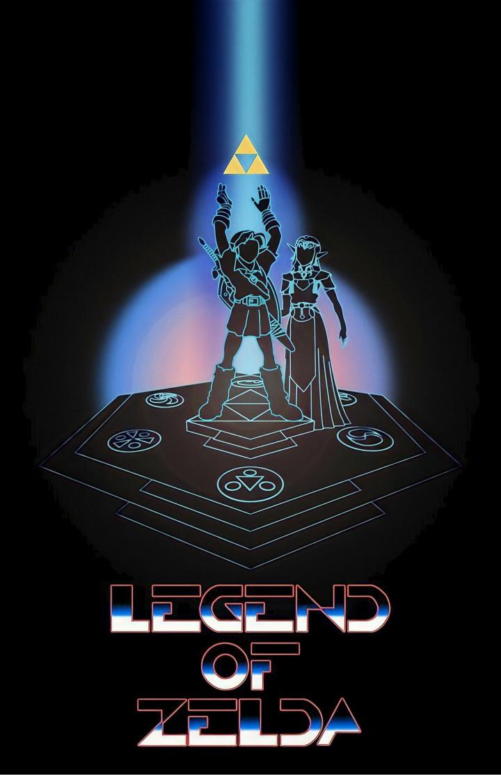 Zelda Triforce Neon Glow