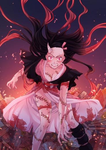 Fierce Nezuko Wallpaper - Related Anime Wallpapers wallpaper