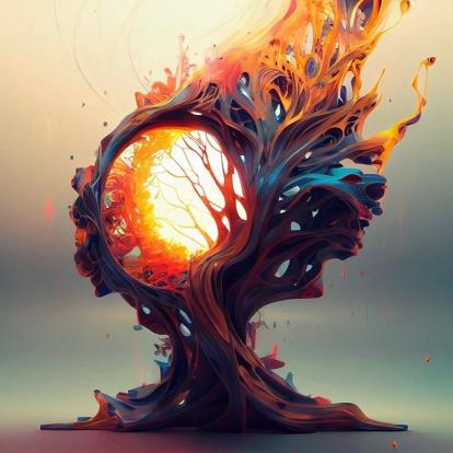 Abstract Mind Tree - Related Anime Wallpapers wallpaper