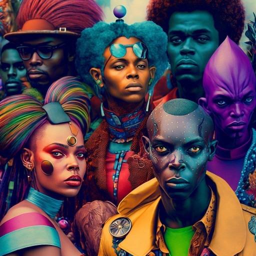 Afrofuturistic Portrait Collection - Related Anime Wallpapers wallpaper