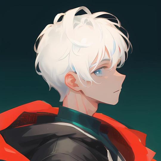 Albino Anime Boy Portrait - Related Anime Wallpapers wallpaper