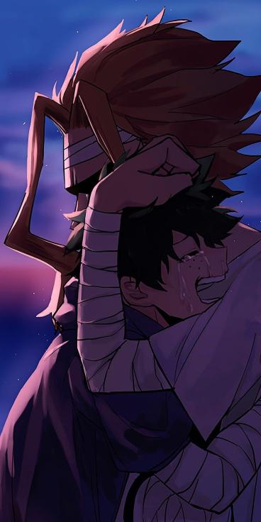 All Might's Comforting Embrace - Related Anime Wallpapers wallpaper