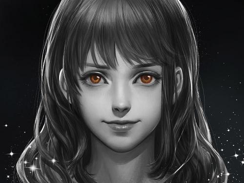 Amber Eyes Portrait