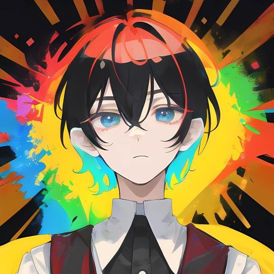 Anime Boy Color Burst - Related Anime Wallpapers wallpaper