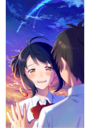 Anime Tears Under Stars - Related Anime Wallpapers wallpaper