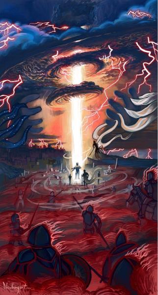 Apocalyptic Battlefield Scene - Related Anime Wallpapers wallpaper