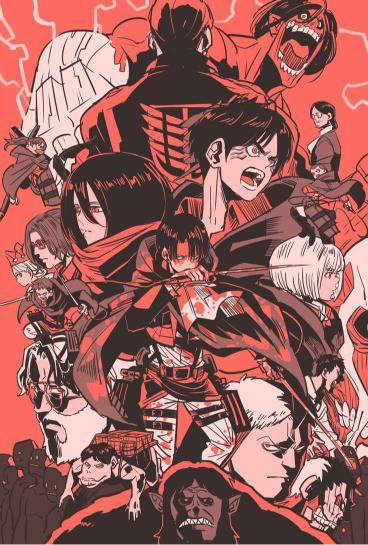 Attack on Titan Collage - Related Anime Wallpapers wallpaper