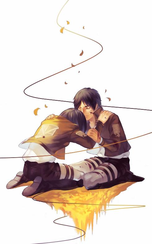 Attack on Titan Embrace - Related Anime Wallpapers wallpaper