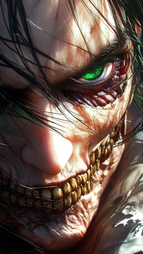 Attack Titan Close-Up - Anime Wallpaper