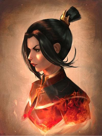 Azula Firebender Portrait - Related Dark Wallpapers wallpaper