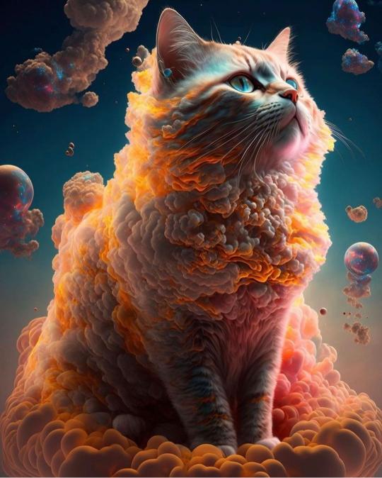 Celestial Cloud Cat - Related Anime Wallpapers wallpaper