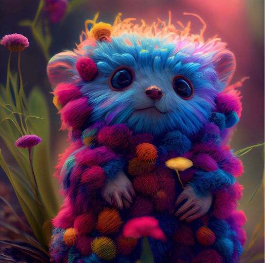 Colorful Fluffy Creature - Related Anime Wallpapers wallpaper