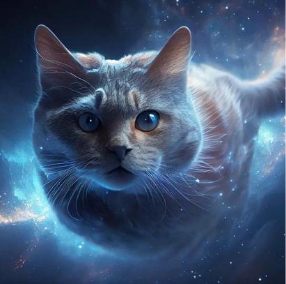 Cosmic Cat Nebula - Related Dark Wallpapers wallpaper