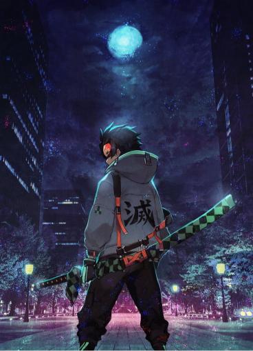 Cyberpunk Demon Slayer - Related Anime Wallpapers wallpaper