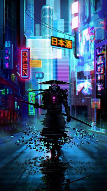 Cyberpunk Samurai Warrior - Related Dark Wallpapers wallpaper