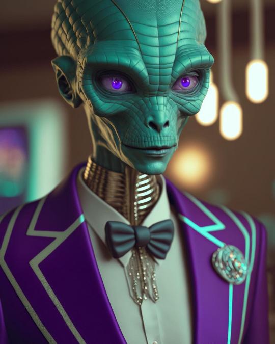 Dapper Alien Portrait - Related Anime Wallpapers wallpaper