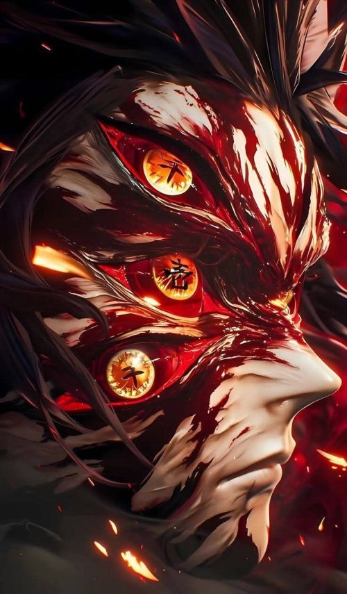 Demonic Three-Eyed Figure