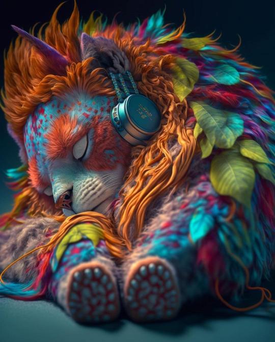 Dreaming Lion Headphones