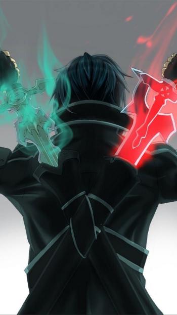 Dual Sword Anime Warrior - Related Anime Wallpapers wallpaper